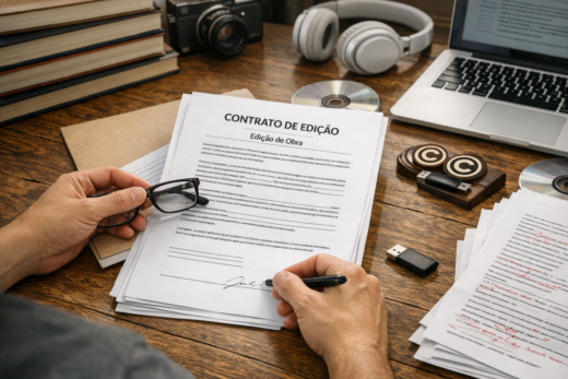 Contrato de edição: autor e editora revisam cláusulas, royalties e cronograma de publicação