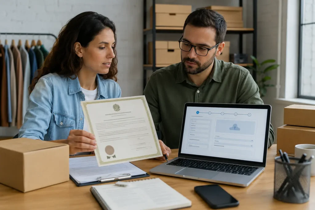 Empresários conferem certificado de marca para se tornar loja oficial no Mercado Livre