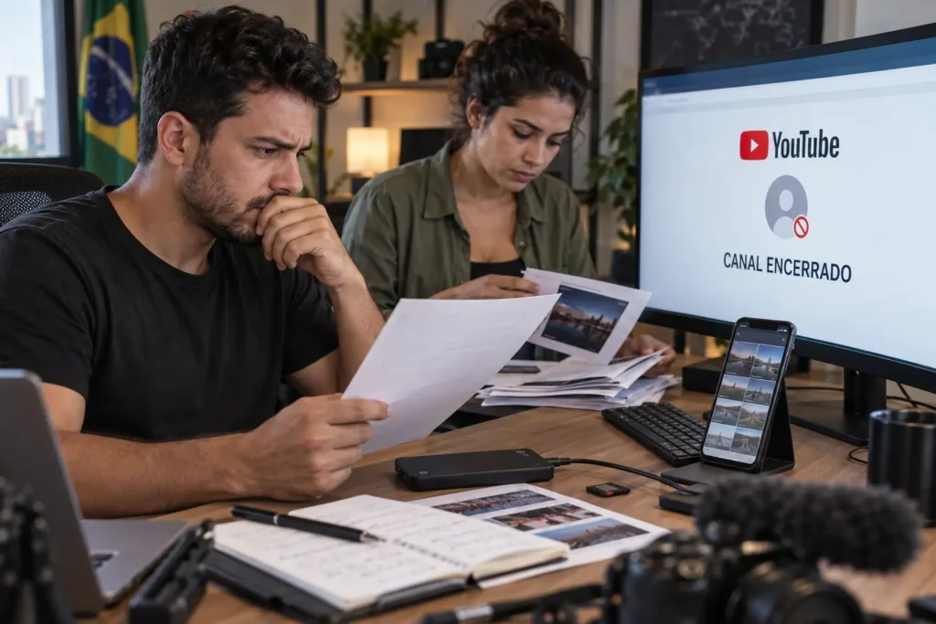 Criadores reúnem provas para recuperar conta do YouTube suspensa após encerramento do canal