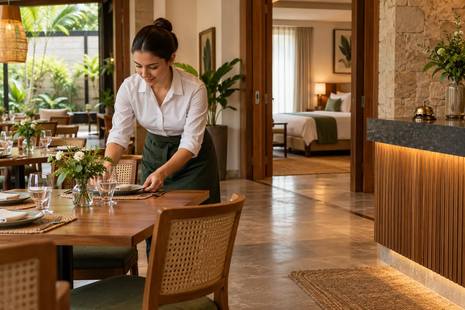 Classe 43 INPI representada por serviços de restaurante e hospedagem temporária